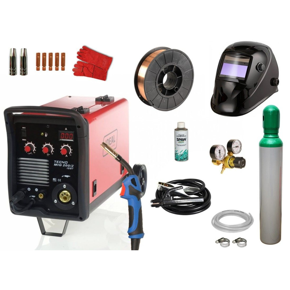 Spawarka Ideal Tecnomig 200/2 MMA - zestaw - TMIG200/2MMA-G - Ideal - 2