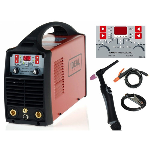 Spawarka Ideal Expert TIG 210 AC/DC PFC - zestaw - EXTIG210AC-G - Ideal - 2 2