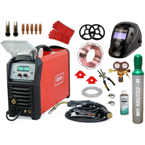 Spawarka Ideal Expert MIG 250 4x4 PFC Synergic - zestaw - EXMIG250PFC-G - Ideal - 1