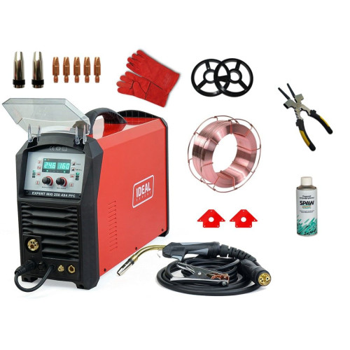 Spawarka Ideal Expert MIG 250 4x4 PFC Synergic - zestaw - EXMIG250PFC-G - Ideal - 3