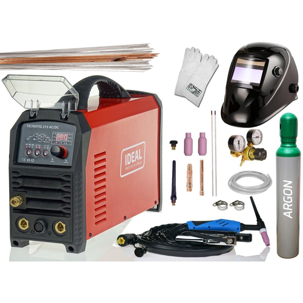 Spawarka Ideal Tecnotig 215 AC/DC Pulse - zestaw - TTIG215AC-G - Ideal - 1
