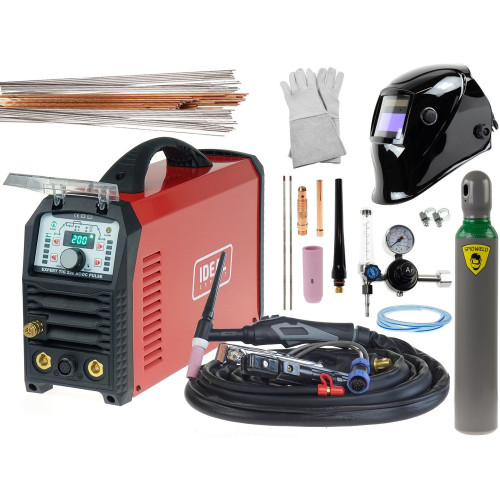 Spawarka Ideal Expert TIG 220 AC/DC Pulse - zestaw - EXTIG220AC-G - Ideal - 1