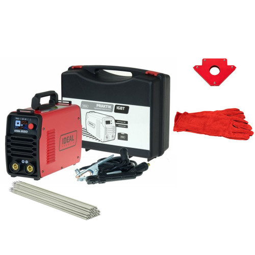 Spawarka Ideal Praktik 220 LCD Synergy - zestaw - PRAKTIK220LCD-G - Ideal - 2