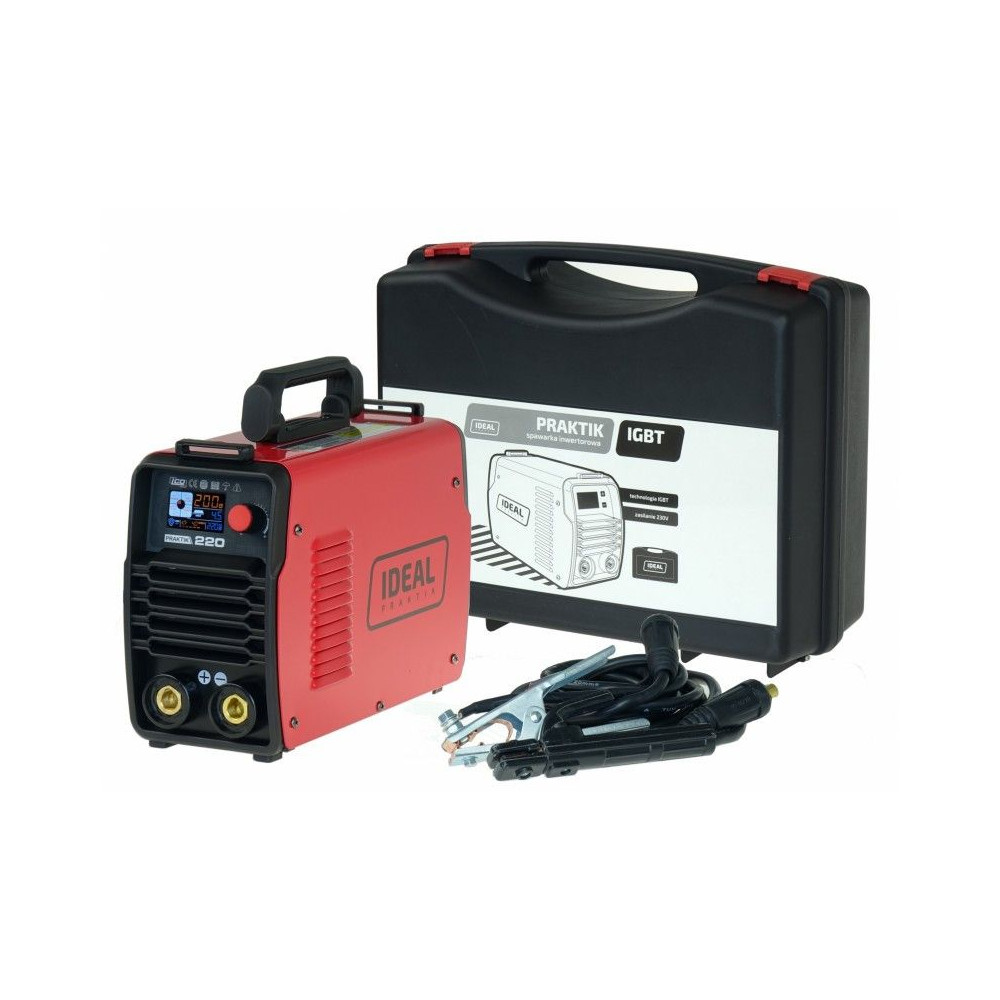 Spawarka Ideal Praktik 220 LCD Synergy - zestaw - PRAKTIK220LCD-G - Ideal - 3