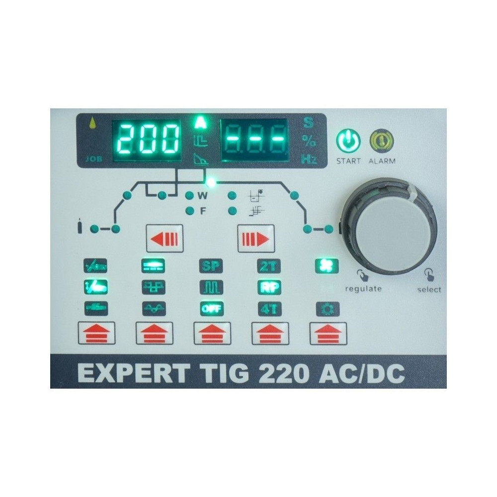Spawarka Ideal Expert TIG 220 AC/DC Pulse W - zestaw wodny - EXTIG220AW-G - Ideal - 9
