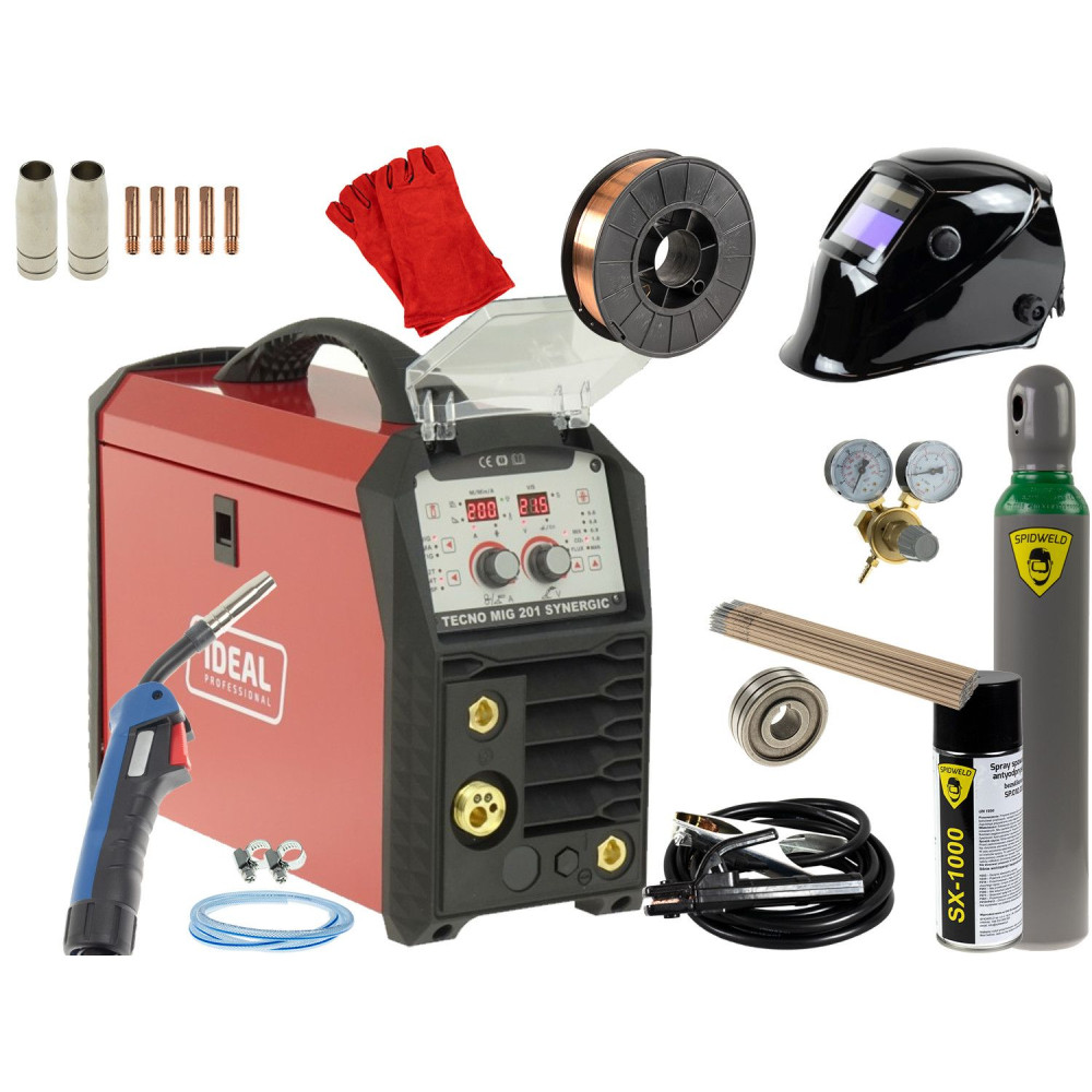 Spawarka Ideal Tecnomig 201 Synergic - zestaw - TMIG201MMA-G - Ideal - 4