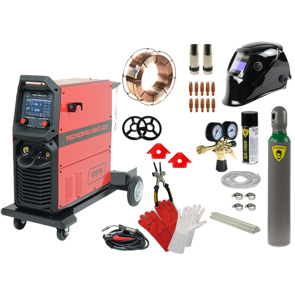 Spawarka Ideal Tecnomig 320 LCD Synergic - zestaw - TMIG320LCD-G - Ideal - 3