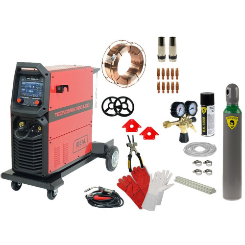 Spawarka Ideal Tecnomig 320 LCD Synergic - zestaw - TMIG320LCD-G - Ideal - 4