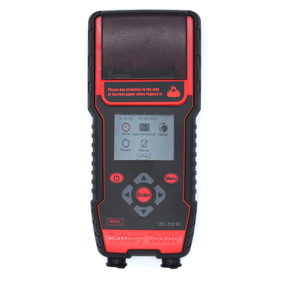 Tester akumulatorów Ideal BDT7000 (cyfrowy z drukarką) 12/24 V - BDT7000 - Ideal - 3