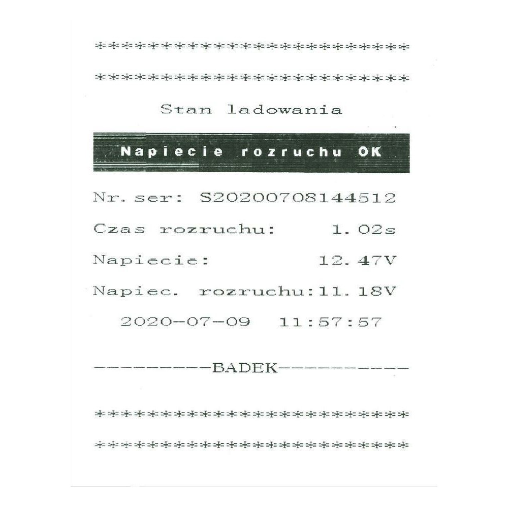 Tester akumulatorów Ideal BDT7000 (cyfrowy z drukarką) 12/24 V - BDT7000 - Ideal - 9