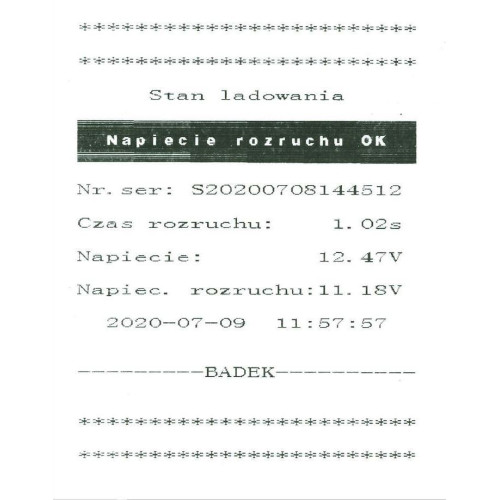 Tester akumulatorów Ideal BDT7000 (cyfrowy z drukarką) 12/24 V - BDT7000 - Ideal - 9