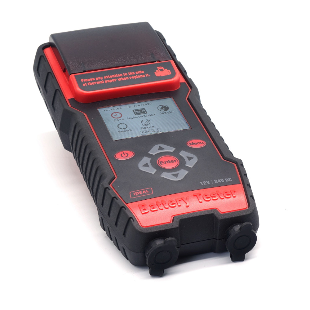 Tester akumulatorów Ideal BDT7000 (cyfrowy z drukarką) 12/24 V - BDT7000 - Ideal - 10