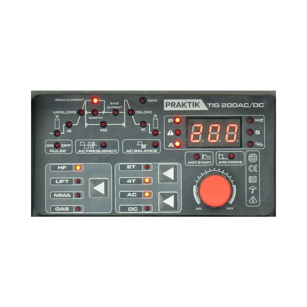 Spawarka Ideal Praktik TIG 200 AC/DC - zestaw - PTIG200AC-G - Ideal - 8