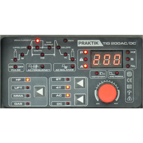 Spawarka Ideal Praktik TIG 200 AC/DC - zestaw - PTIG200AC-G - Ideal - 8