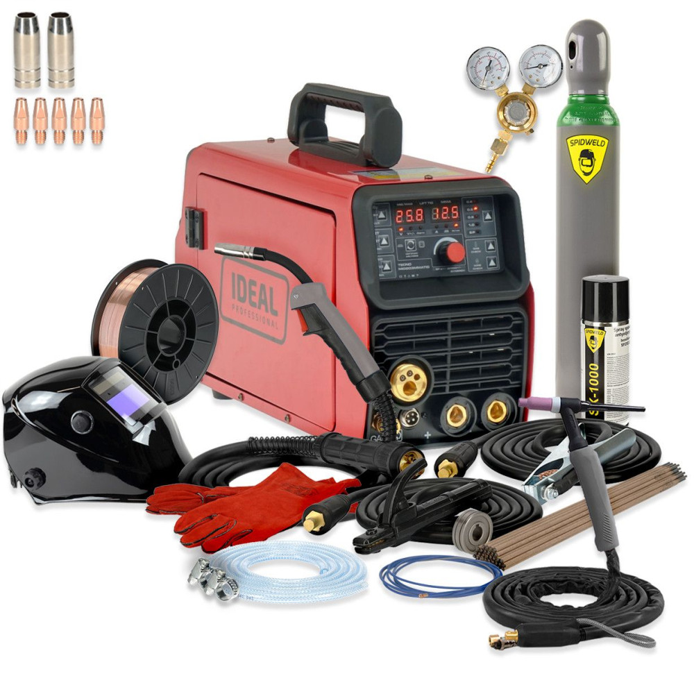 Spawarka Ideal Tecnomig 203 Synergic VRD + TIG - zestaw - TMIG203MMATIG-G - Ideal - 4