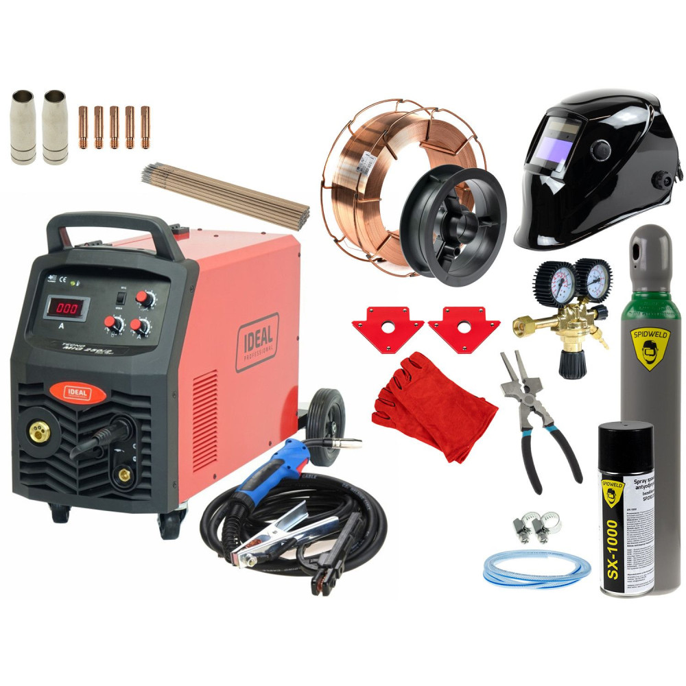 Spawarka Ideal Tecnomig 250/2 PRO MMA Digital - zestaw - TMIG250/2V2-G - Ideal - 1