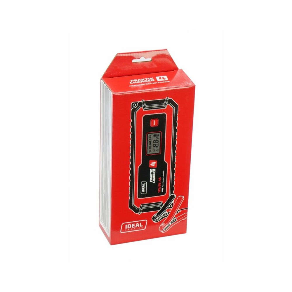 Prostownik Ideal Praktik Charger 4 LCD 6/12 V - PCHARGE4V2 - Ideal - 4