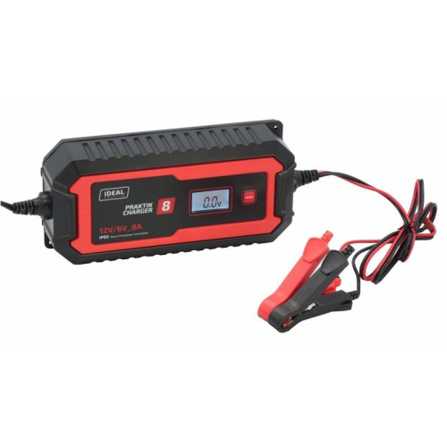 Prostownik Ideal Praktik Charger 8 LCD 6/12 V - PCHARGE8 - Ideal - 1 2