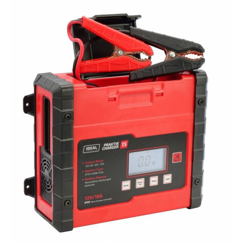 Prostownik Ideal Praktik Charger 15 LCD 12 V - PCHARGE15 - Ideal - 1 2