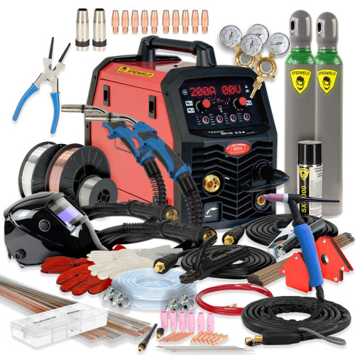 Spawarka Ideal Tecnomig 234 Pulse 4x4 v2 - zestaw - TMIG234PV2-G - Ideal - 1