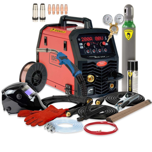 Spawarka Ideal Tecnomig 234 Pulse 4x4 v2 - zestaw - TMIG234PV2-G - Ideal - 4