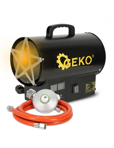 Nagrzewnica gazowa z reduktorem i termostatem 20 kW GEKO - G80411 - GEKO - 1