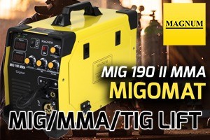 Spawarka Magnum MIG 190 II MMA new design - migomat inwertorowy 3w1 MIG/TIG/MMA